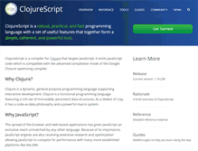 Tablet Screenshot of clojurescript.org